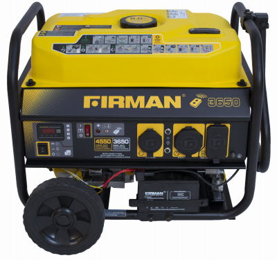 FIRMAN POWER EQUIPMENT P03603 Portable Generator, 3650/4550-Watt, Remote Start, 14 Hour Run Time