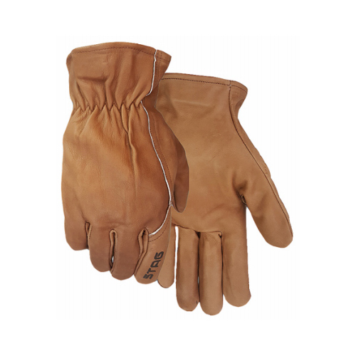 SALT CITY SALES INC 277L Leather Work Gloves, Premium Chocolate Cowhide, Men's L