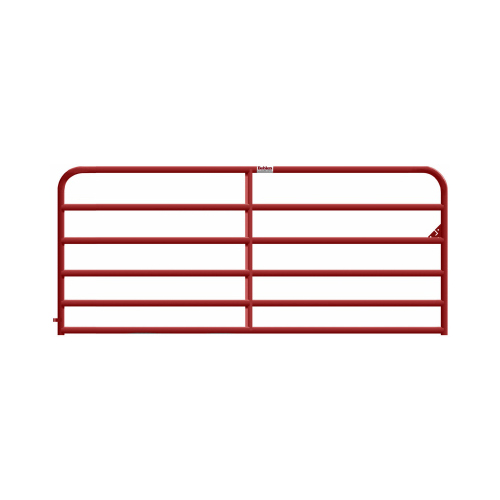 BEHLEN COUNTRY 40120081 Heavy-Duty Gate, 6-Rail, Red, 8-Ft.