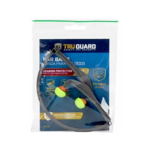 TruGuard SWX00270-01 Banded Ear Plugs With Foam Caps, Pair