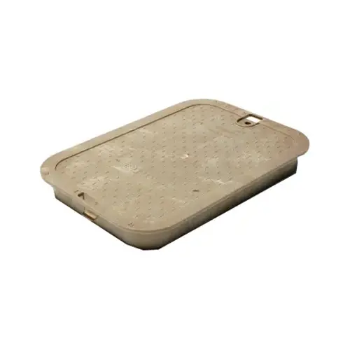 NDS 113C SAND 14" x 19" Rectangular Valve Box Overlapping ICV Cover, Sand