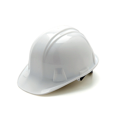 PYRAMEX SAFETY PRODUCTS LLC HP14110-TV Hard Hat, Cap Style, Ratchet Adjustment, White