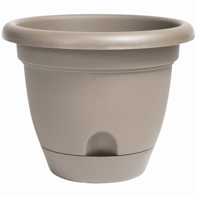 Bloem LP1283 Lucca Planter, Self-Watering, Pebble Stone Plastic, 12-In.