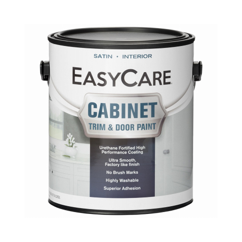 Cabinet Door & Trim Paint, Satin Finish, Deep Base, Acrylic Polyurethane, Gallon