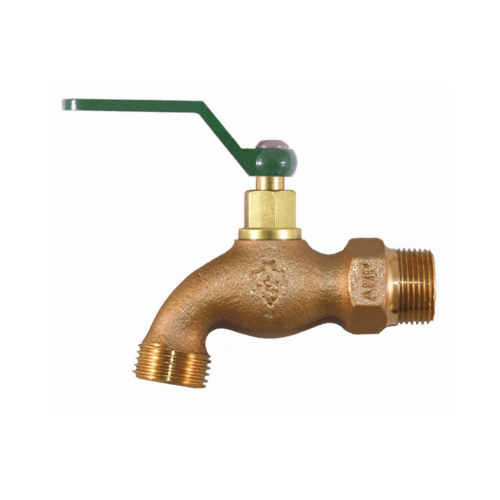 ARROWHEAD BRASS & PLUMBING 301QTLF Hose Bibb, Quick Turn, Lead-Free, 1/2 MIP x 3/4-In. Hose Thread