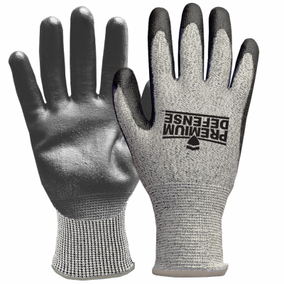 Big Time Products 7009-26 Cut-Resistant Work Gloves, Gray, Men's XL