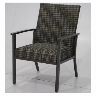 Four Seasons Courtyard B1T00400H60 Nantucket Patio Dining Chair, Steel + Woven Fabric