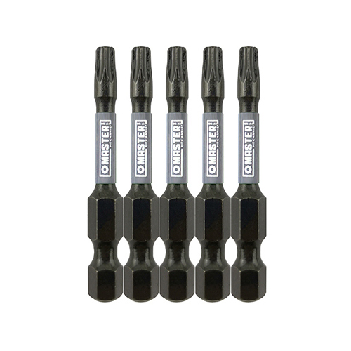 Impact Power Bit, Torx T25, 2-In - pack of 5