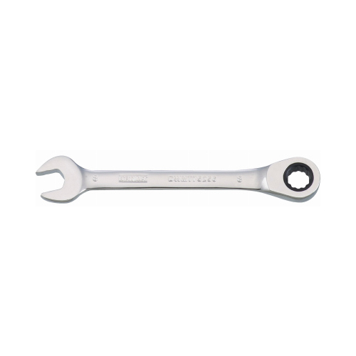 Combination Wrench, Metric, 8 mm Head, 4-3/8 in L, Chrome, Comfort-Grip Handle