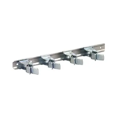 Tool Storage Clip Bar, 4-Compartment, Steel