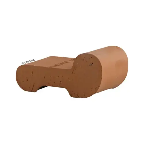Deroma 56E4CSZ Planter Feet, Clay Terracotta, 1.6 In. Deep