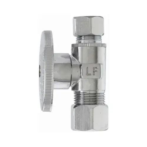 Quarter Turn Straight Valve, 1/2 OD x 3/8 OD x 3/8-In.