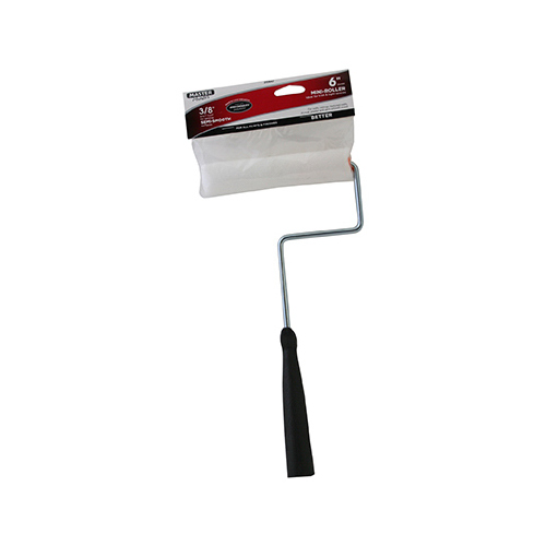 TRUE VALUE APPLICATORS 60140TV Paint Roller Cover With Frame, White Knit, 3/8-In. Nap, 6.5-In.