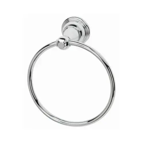 Vintage Towel Ring, Chrome