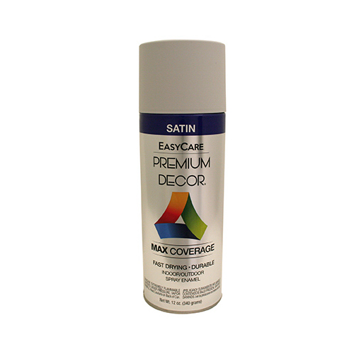 Premium Decor Spray Paint, Gibraltar Satin, 12-oz.