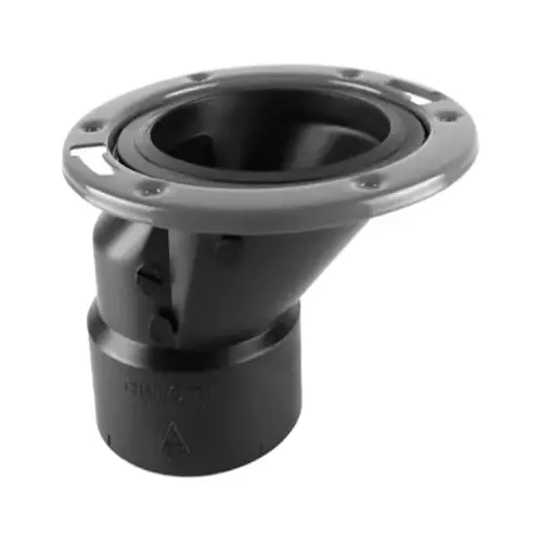 ABS/DWV Offset Closet Flange, 4 x 3-In.