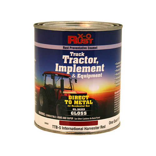 Rust-Preventative Paint & Primer, Direct to Metal, Truck, Tractor, Implement & Equipment, International Harvester Red, 1-Qt.