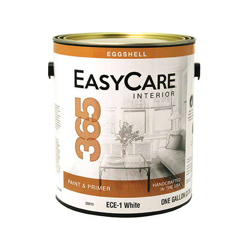 365 Interior Latex Wall Paint & Primer In One, Eggshell, Tintable White, Gallon