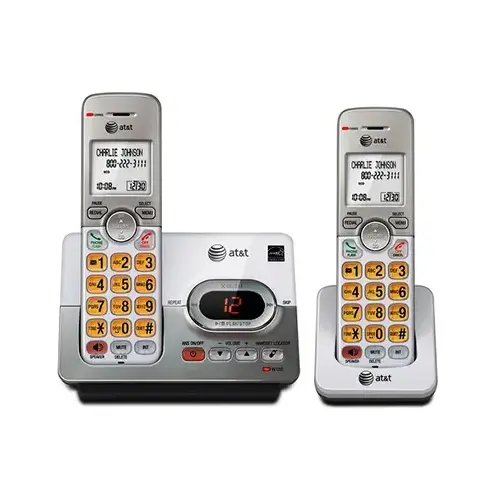 Cordless Phone Answering System, Caller ID/Call Waiting, 2-Handset