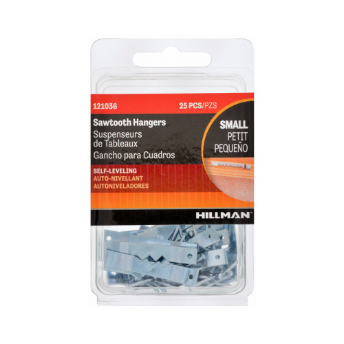 HILLMAN FASTENERS 121036 Picture Hangers, Saw Tooth  pack of 25