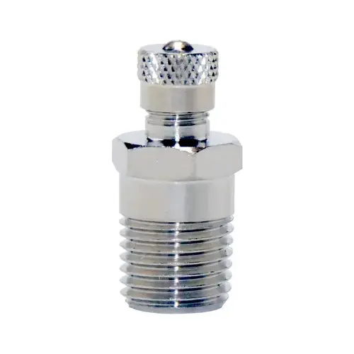 -RM Air Valve, 1/8 in Connection, Steel Body, Chrome/Zinc