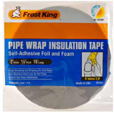 Thermwell Products FV15 Foam/Foil Pipe Insulation