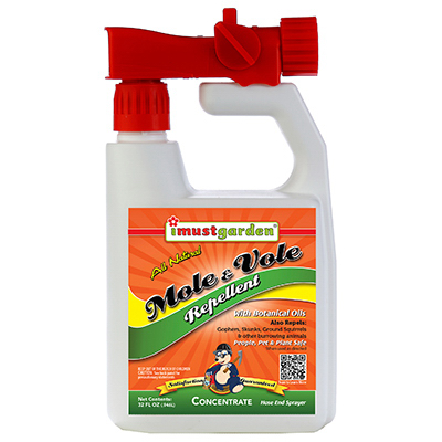 I MUST GARDEN LLC MVHE Mole & Vole Repellent, 32-oz. Hose End Sprayer