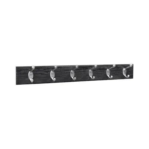 Hook Board, Black & Satin, 27-In.