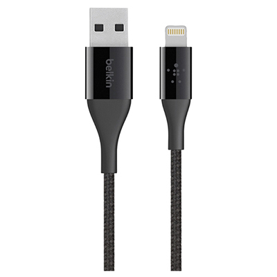 PETRA INDUSTRIES BKNF8J207BT04B Mixit Duratek Lightning To USB Cable, Black, 4-Ft.