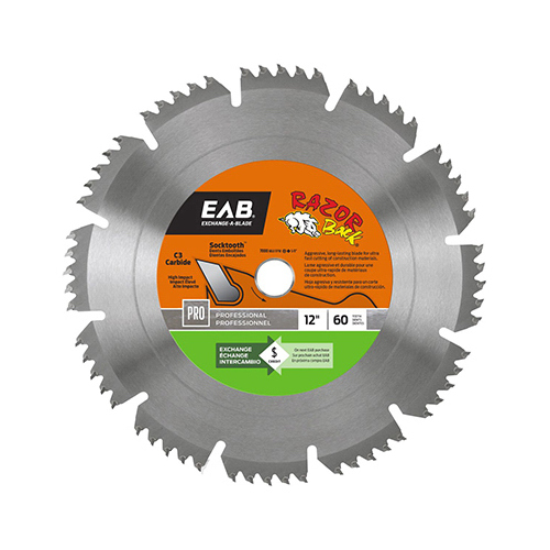 Exchange-A-Blade 1016872 Saw Blade, Razor Back, 60-Tooth x 12-In.