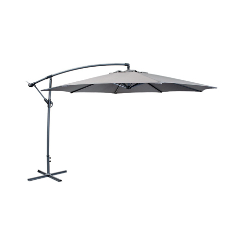 March Products BAYB358-P48 Offset Patio Umbrella, Charcoal Fabric/Aluminum Pole, 11.5-Ft.