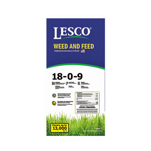 Weed & Feed Turf Fertilizer, 18-0-9 Formula, 50-Lbs.,13,000-Sq. Ft.