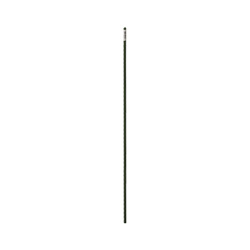 Steel Plant Stake, Green Coated, 6-Ft.