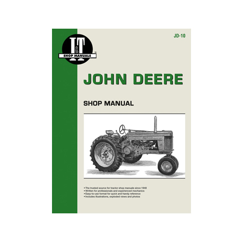 IT Shop Manuals JD-10 Tractor Manual For John Deere Gas