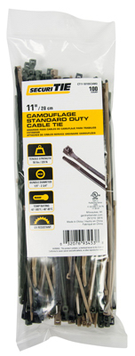 ECM INDUSTRIES LLC CT11-50100CAMO Standard Duty Cable Tie, Camo, 11-In - pack of 100