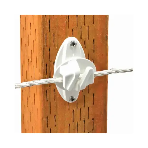 Wood Post Claw Insulators, Heavy Duty, White - pack of 25