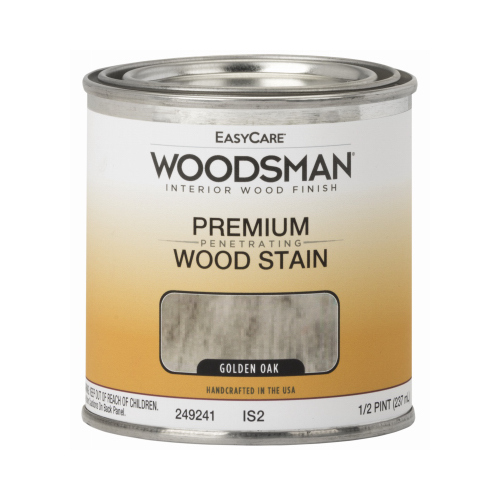 Woodsman Interior Stain, Oil Base, Golden Oak, 1/2-Pt.