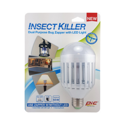 pic IKC Insect Killer Bulb, 120 V, 65 W, LED Lamp, Ivory