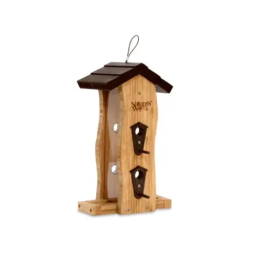 Nature's Way BWF5 Bamboo Vertical Wave Bird Feeder