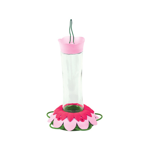 Nature's Way GFHF1 Hummingbird Feeder, Glass, Pink Fuchsia, 5-Port