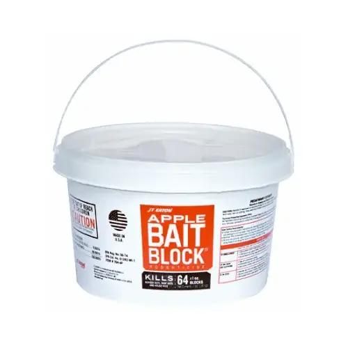 JT Eaton 704AP 704AP Bait Block Rat and Mouse Poison, 4 lb Pail