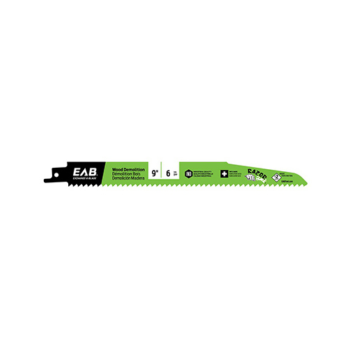 EAB Tool Company Inc 11711442 Reciprocating Saw Blade, Razor Back, Bi-Metal, 9-In. x 6 TPI