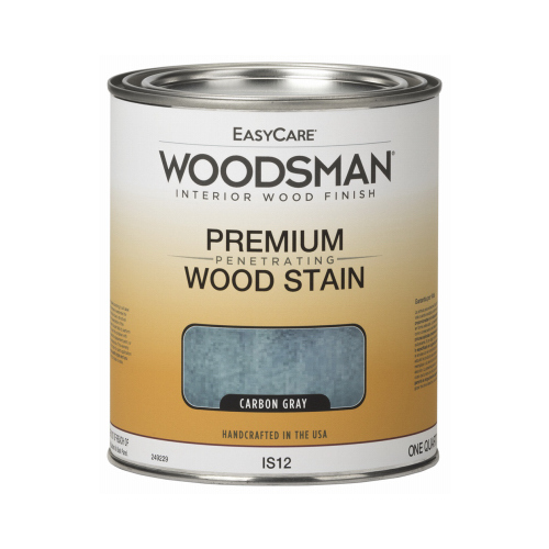 Woodsman Interior Stain, Oil Base, Carbon Gray, Qt.