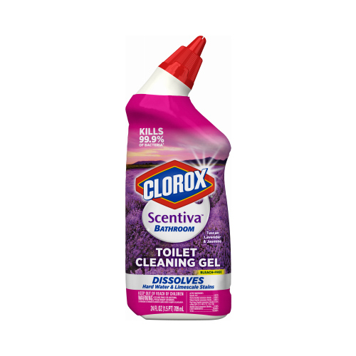 CLOROX 31786 Scentiva Toilet Bowl Cleaning Gel, Tuscan Lavender Jasmine, 24-oz.