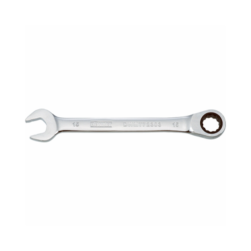 Combination Wrench, Metric, 15 mm Head, 7-9/16 in L, 12-Point, Chrome, Comfort-Grip Handle