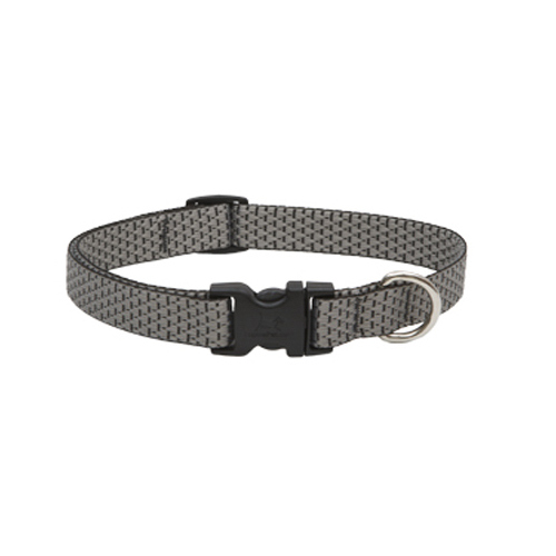 LUPINE INC 36501 Eco Dog Collar, Adjustable, Granite, 3/4 x 9 to 14-In.