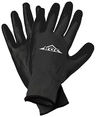 MAGID GLOVE & SAFETY MFG. ROC20TLCS LG BLK Poly Palm Glove