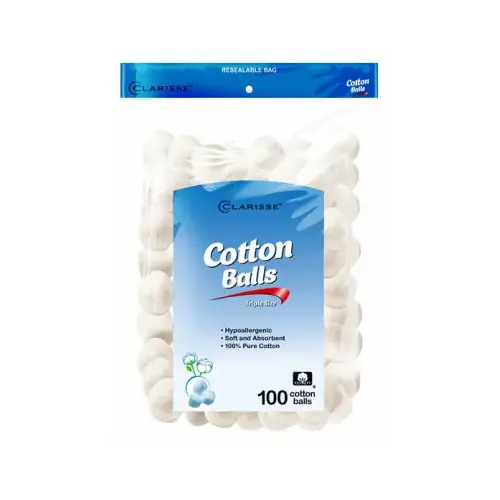 Pure Cotton Balls, 100-Ct.