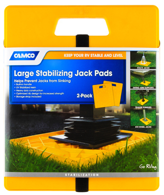 CAMCO MANUFACTURING 44541 Stabilizer Jack Pad, 14 x 11.7 In., 2-Pack Pair