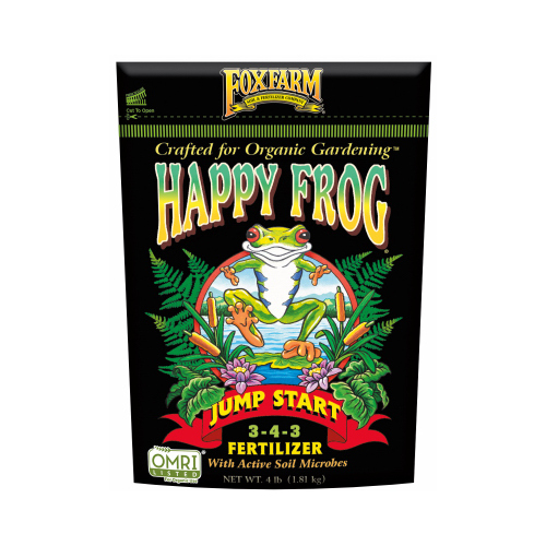FoxFarm FX14670 Happy Frog Jump Start Dry Fertilizer 4-lb Bag